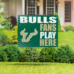 University of South Florida Coroplast Yard Sign "Fans Play Here" - Collegiate Home