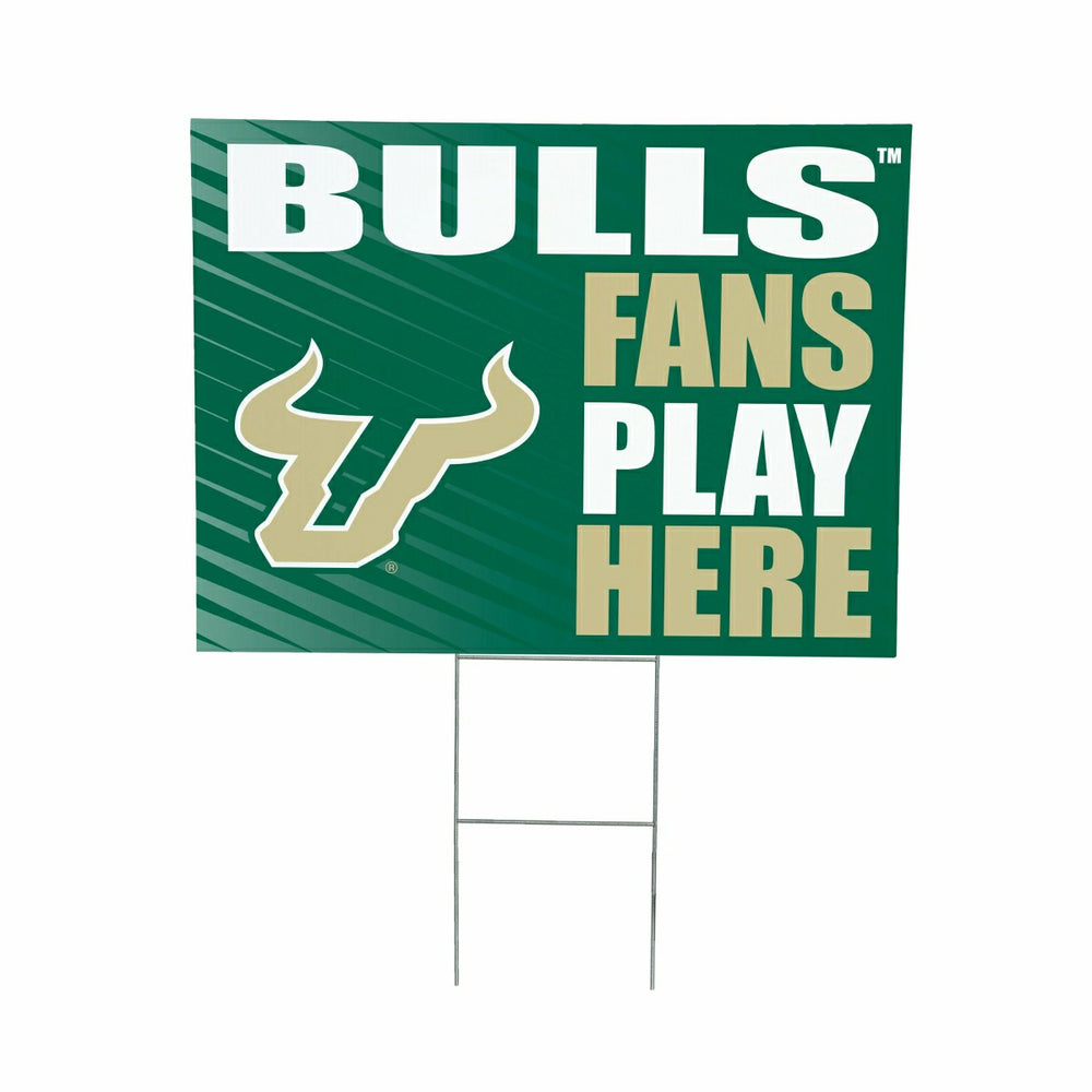 University of South Florida Coroplast Yard Sign "Fans Play Here" - Collegiate Home