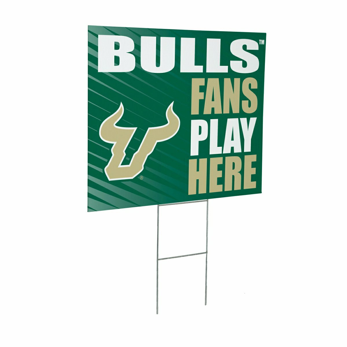 University of South Florida Coroplast Yard Sign "Fans Play Here" - Collegiate Home