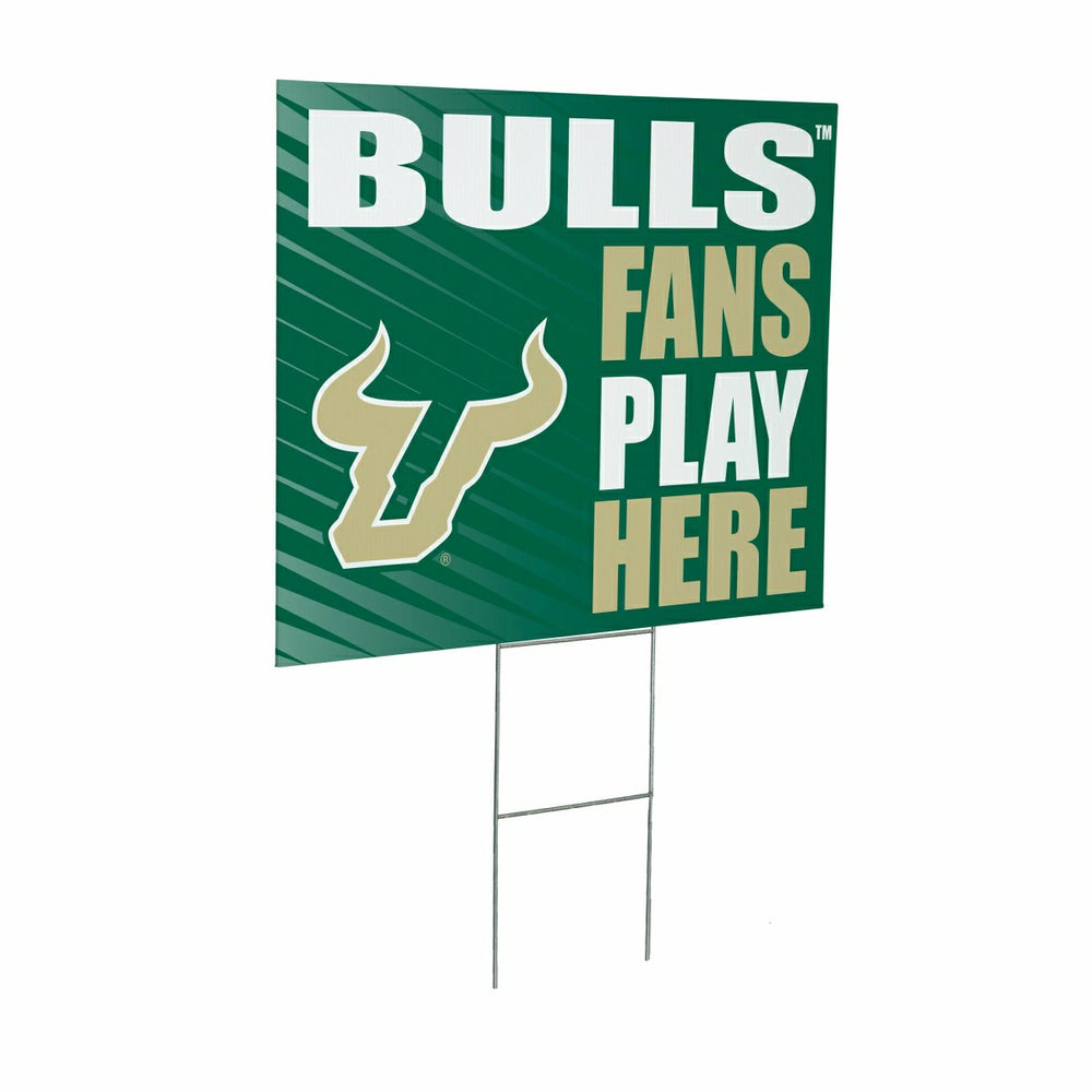 University of South Florida Coroplast Yard Sign "Fans Play Here" - Collegiate Home