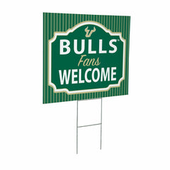 University of South Florida Coroplast Yard Sign, "Fans Welcome" - Collegiate Home