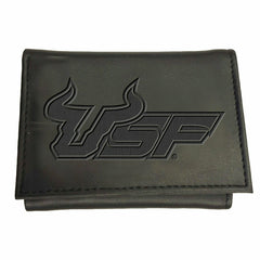 South Florida University , Tri-Fold Wallet, Black - Collegiate Home