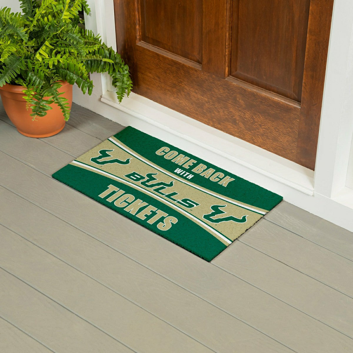 28" x 16" PVC Trapper Mat, Come Back with Tickets, University of South - Collegiate