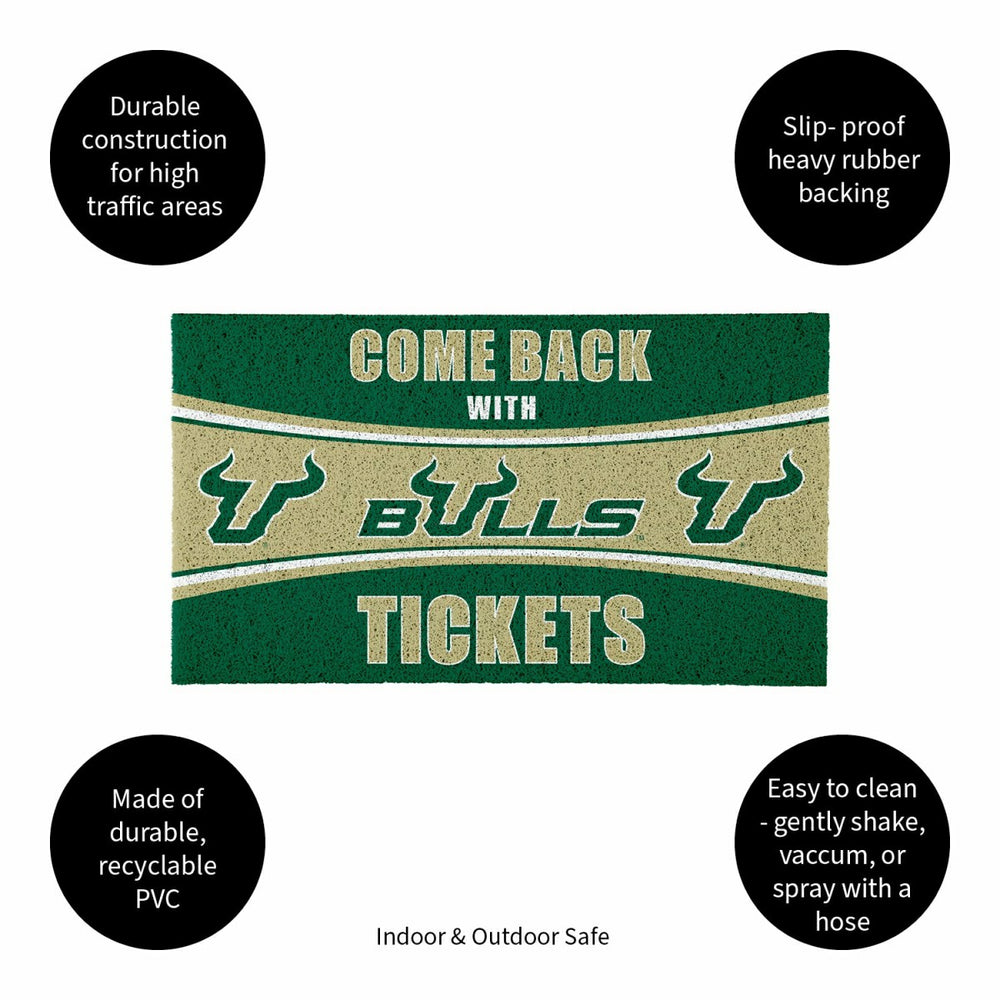 28" x 16" PVC Trapper Mat, Come Back with Tickets, University of South - Collegiate