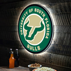 LED Wall Decor, Round, University of South Florida - Collegiate Home