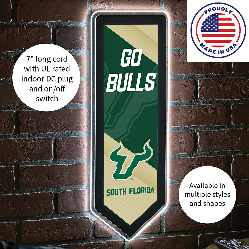 LED Wall Decor, Pennant, University of South Florida - Collegiate Home