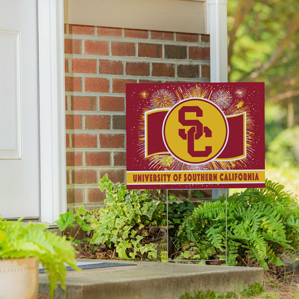 University of Southern California Yard Sign, Patriotic - Collegiate Home