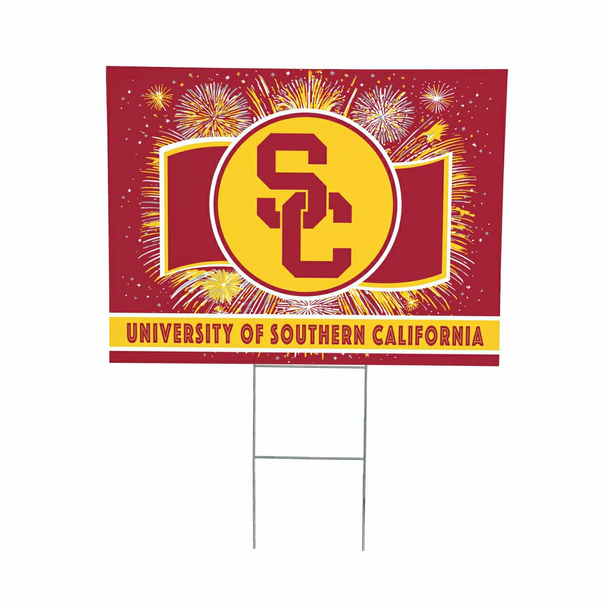 University of Southern California Yard Sign, Patriotic - Collegiate Home