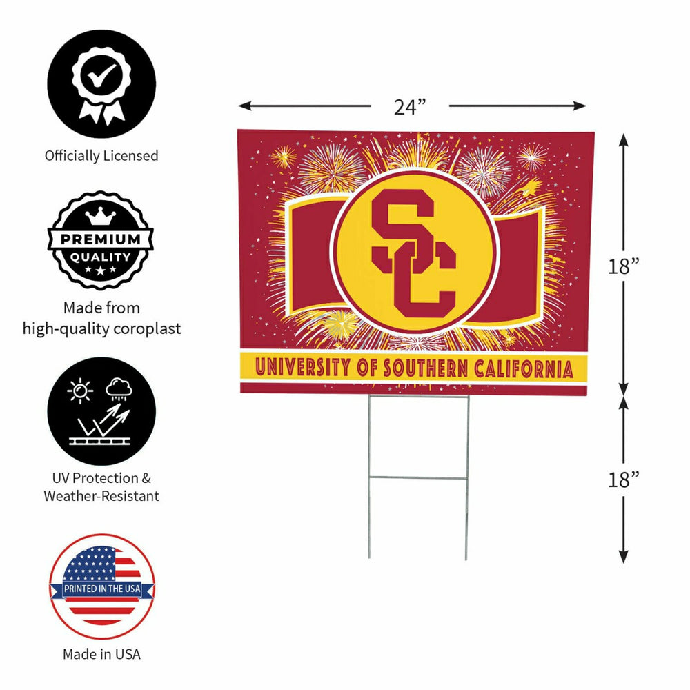University of Southern California Yard Sign, Patriotic - Collegiate Home