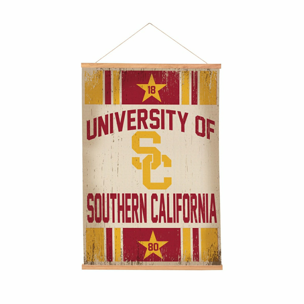 University of Southern California, Canvas Wall Tapestry, Medium, 36x24 - Collegiate Home