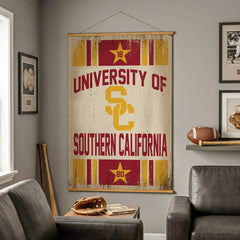 University of Southern California, Canvas Wall Tapestry, Large, 54x36 - Collegiate Home