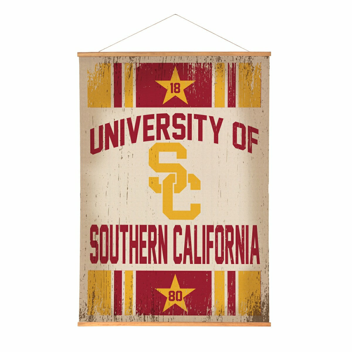 University of Southern California, Canvas Wall Tapestry, Large, 54x36 - Collegiate Home