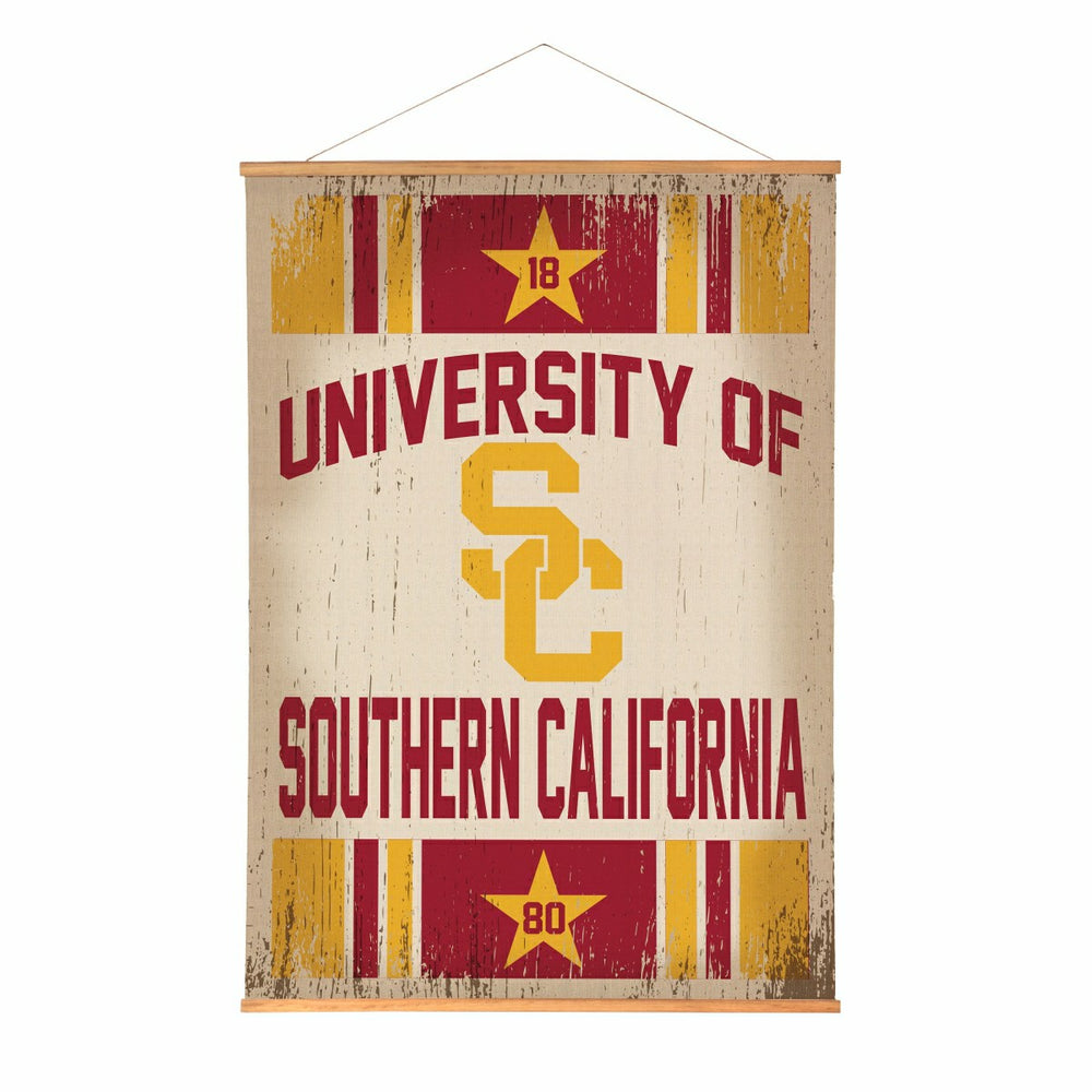 University of Southern California, Canvas Wall Tapestry, Large, 54x36 - Collegiate Home
