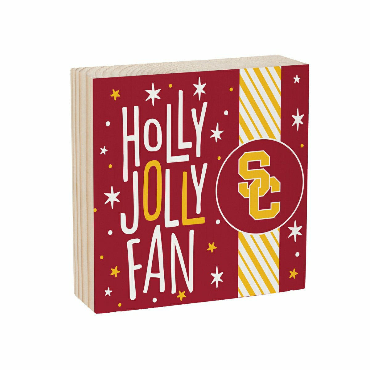 University of Southern California Block, Holiday, 6x6 - Collegiate Home