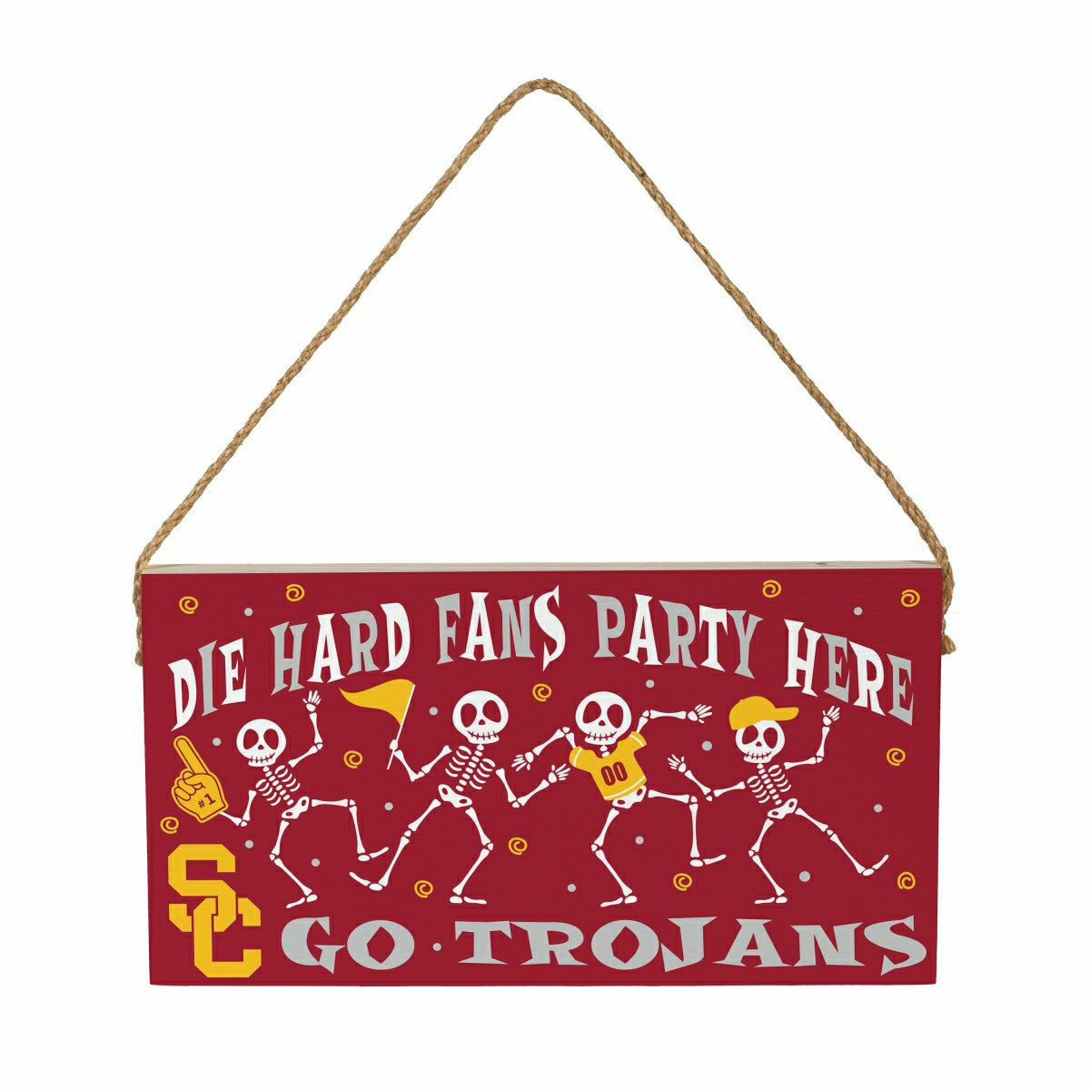 University of Southern California Halloween Wood Wall Sign, 6x11 - Collegiate Home