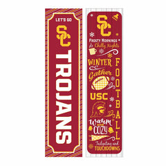 46" Double Sided Leaner, University of Southern California, Winter Sea - Collegiate Home