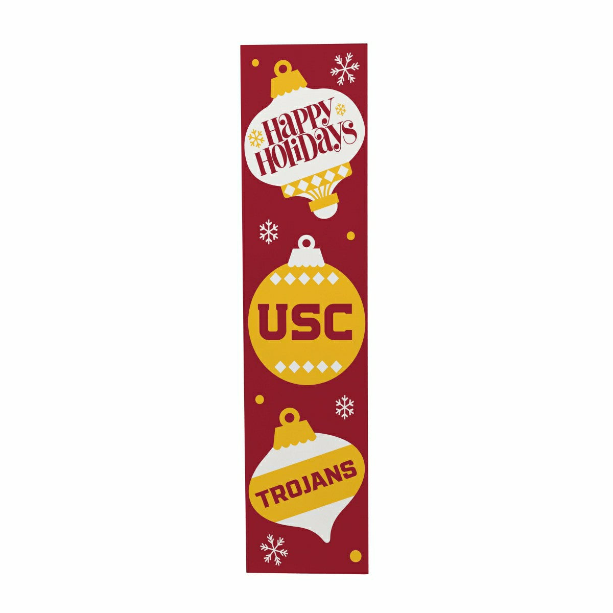 47" Double Sided Leaner, University of Southern California, Christmas - Collegiate Home