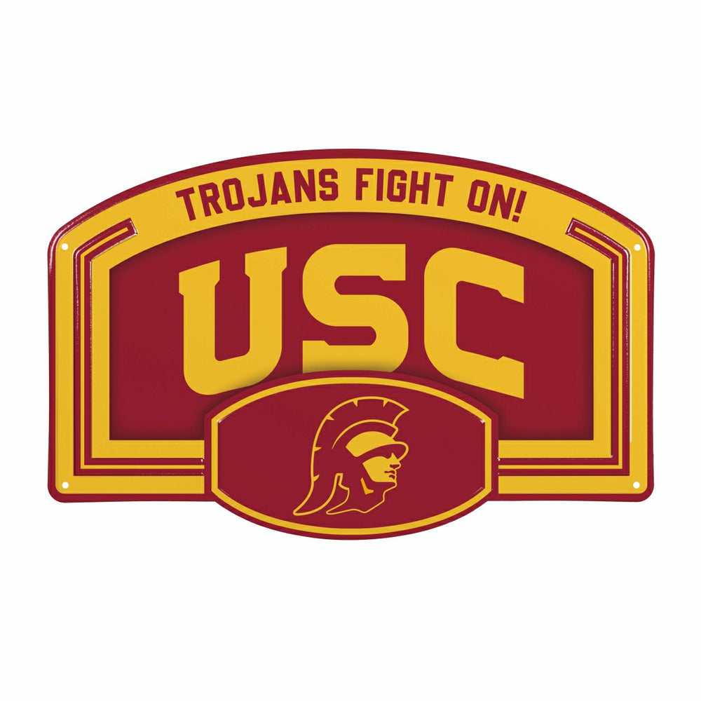 University of Southern California USA Embossed Steel Wall Sign, 11" x  - Collegiate Home