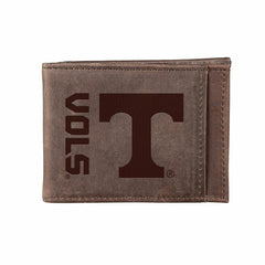 Front Pocket Wallet w/ RFID Blocking, University of Tennessee, Brown - Collegiate Home