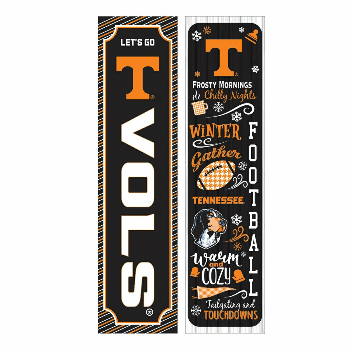 46" Double Sided Leaner, University of Tennessee, Winter Seasonal - Collegiate Home