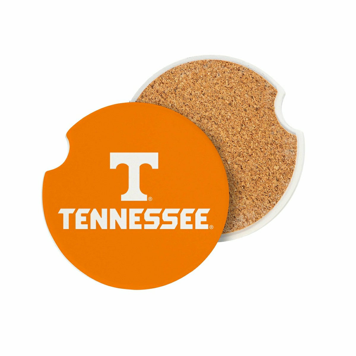 University of Tennessee Car Coaster Set, 2pc - Collegiate Home