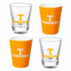 University of Tennessee 4-Piece Ceramic and Glass 2oz. Shot Glass Set - Collegiate Home