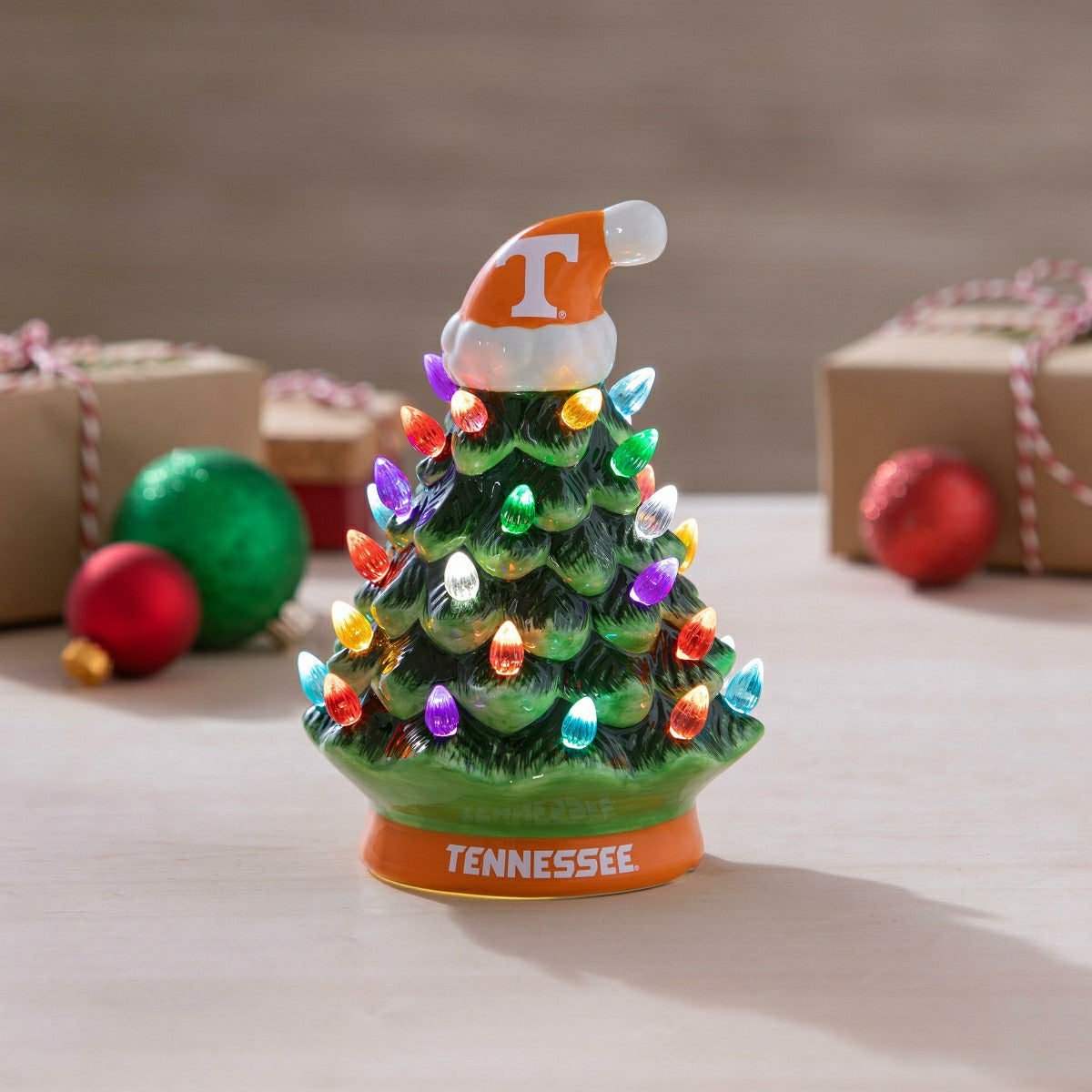 8" LED Ceramic Christmas Tree, University of Tennessee - Collegiate Home