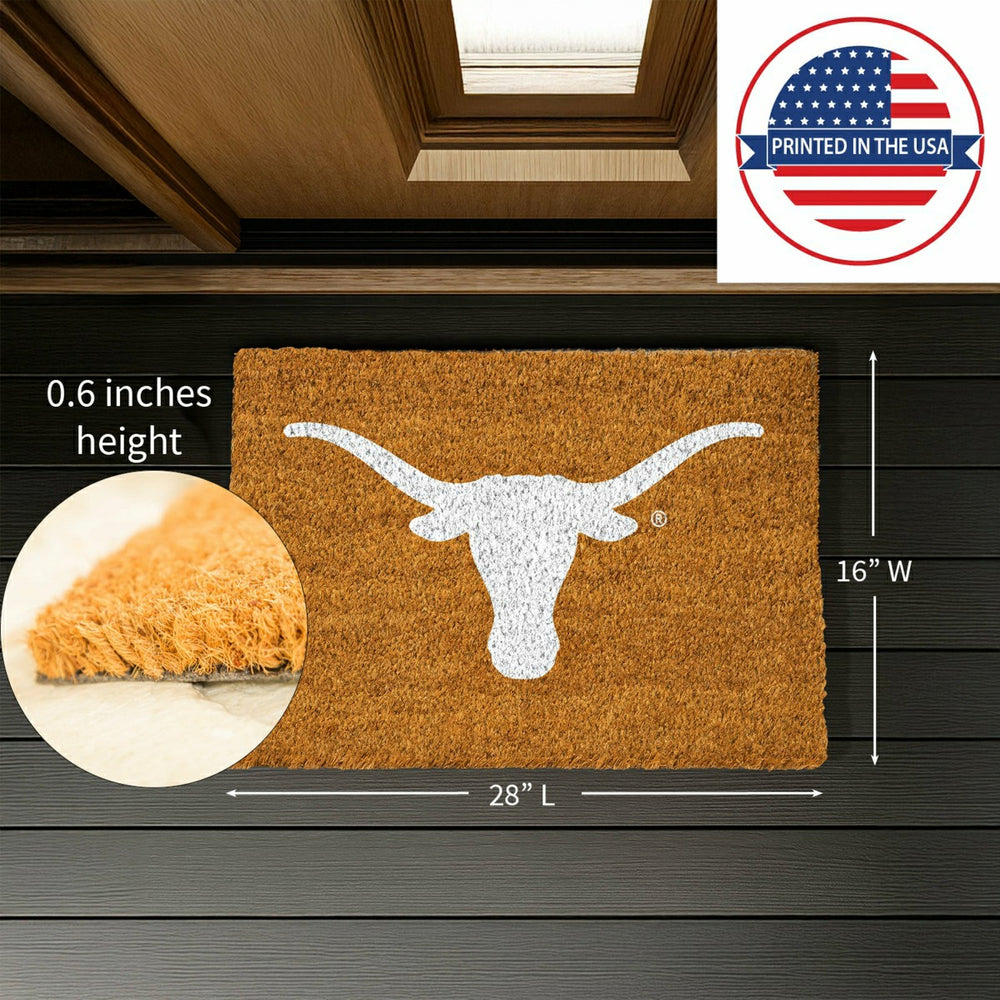 Coir Mat, 16"x28", University of Texas - Collegiate