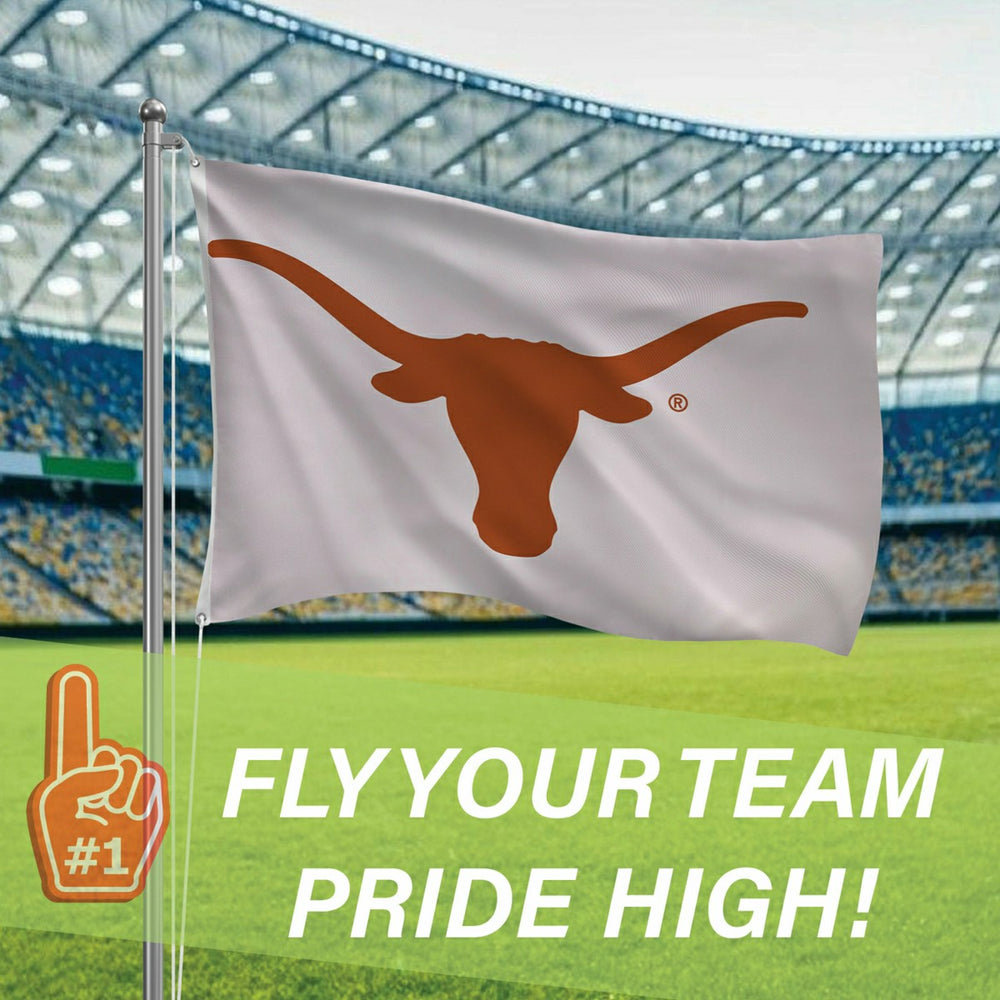 University of Texas Single Sided Flag w/ 2 Grommets, 3'x5' - Collegiate Home