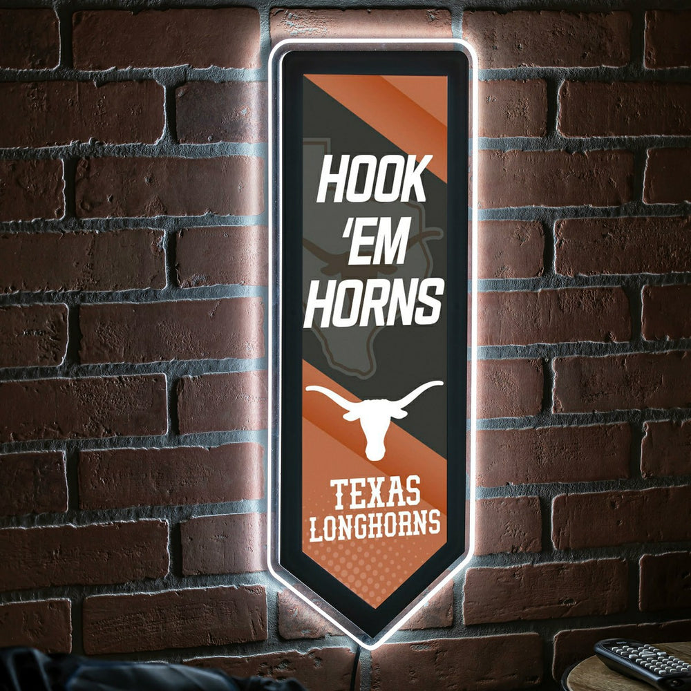 LED Wall Decor, Pennant, University of Texas - Collegiate Home