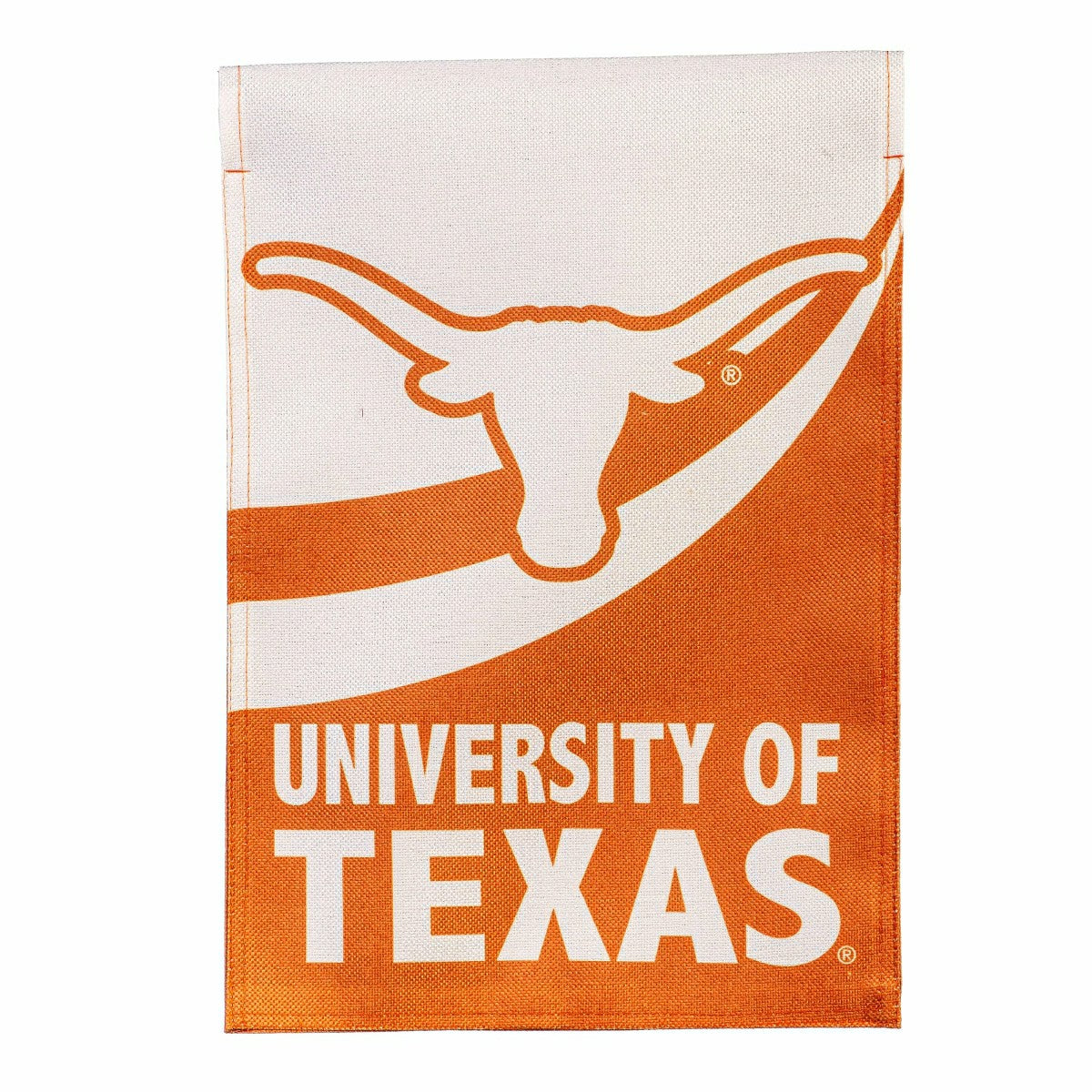 University of Texas Burlap Flag GDN Size - Collegiate Home