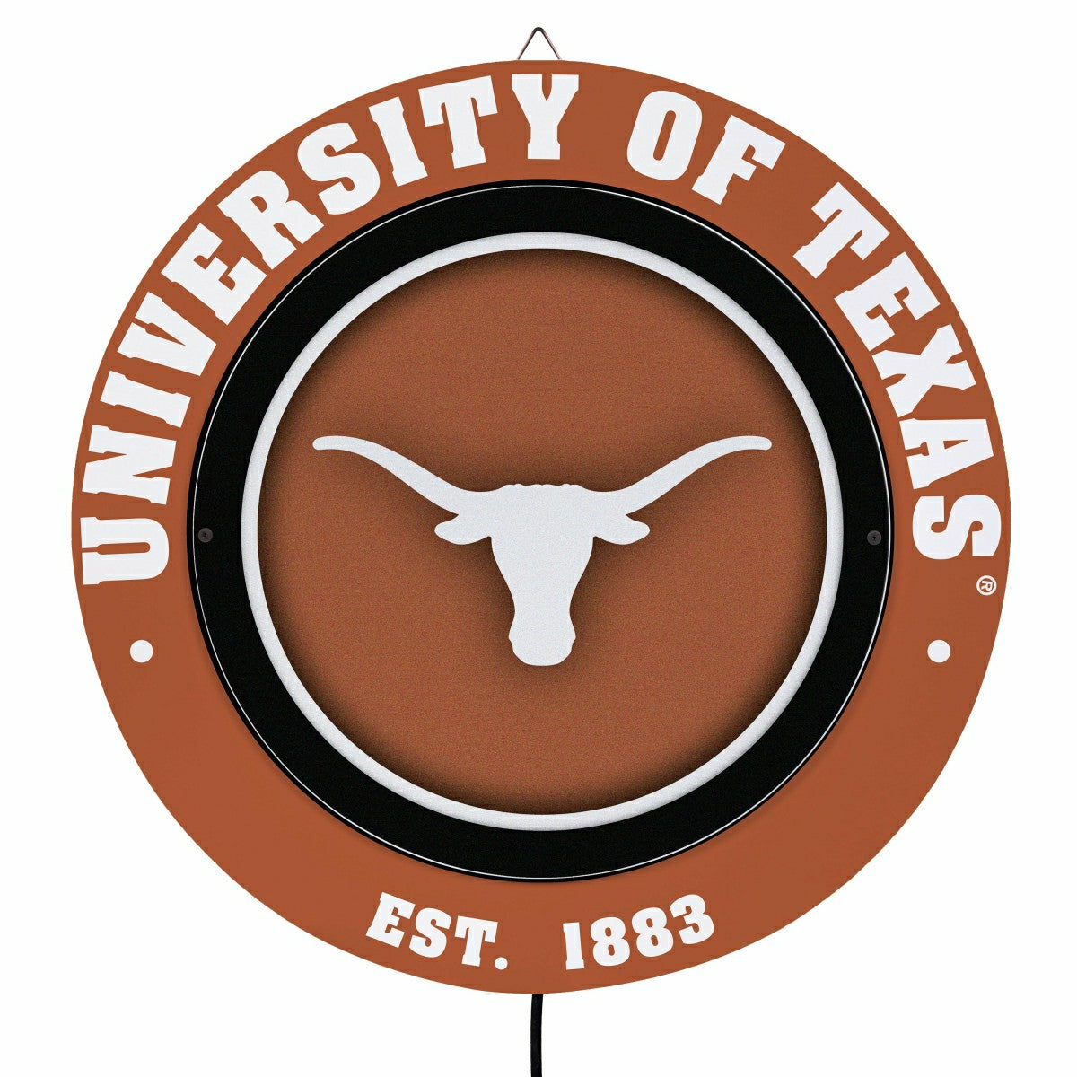University of Texas, Metal Lite, Round - Collegiate