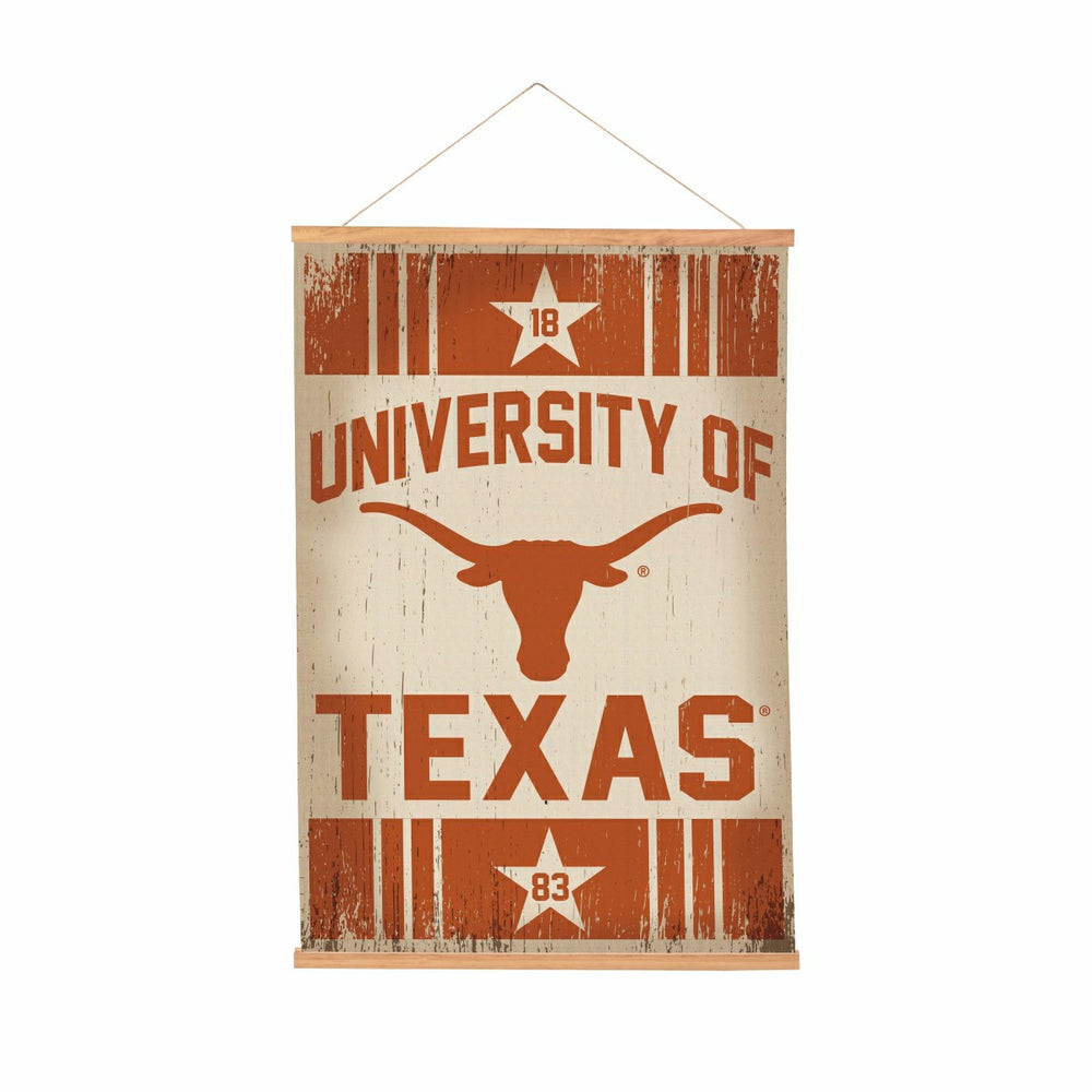University of Texas, Canvas Wall Tapestry, Medium, 36x24 - Collegiate Home