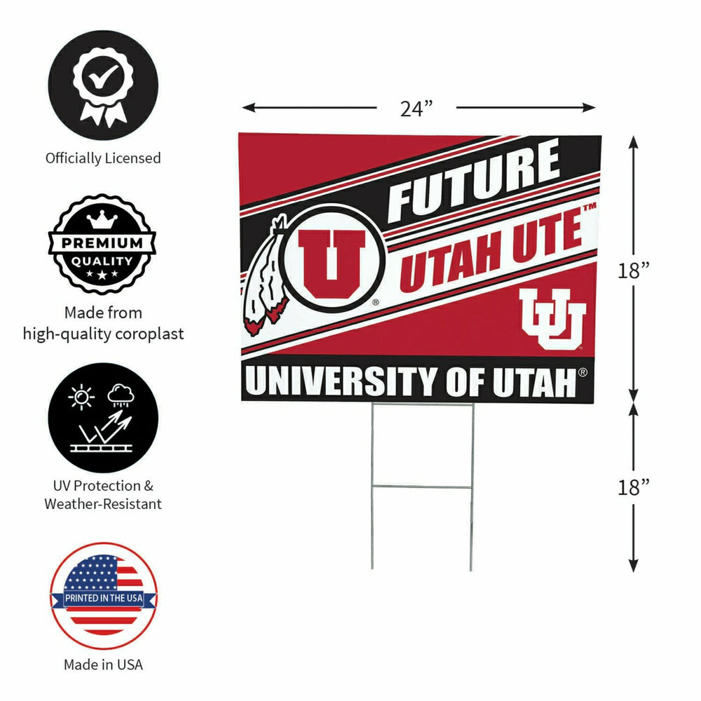 University of Utah Coroplast Yard Sign, Future Student - Collegiate Home