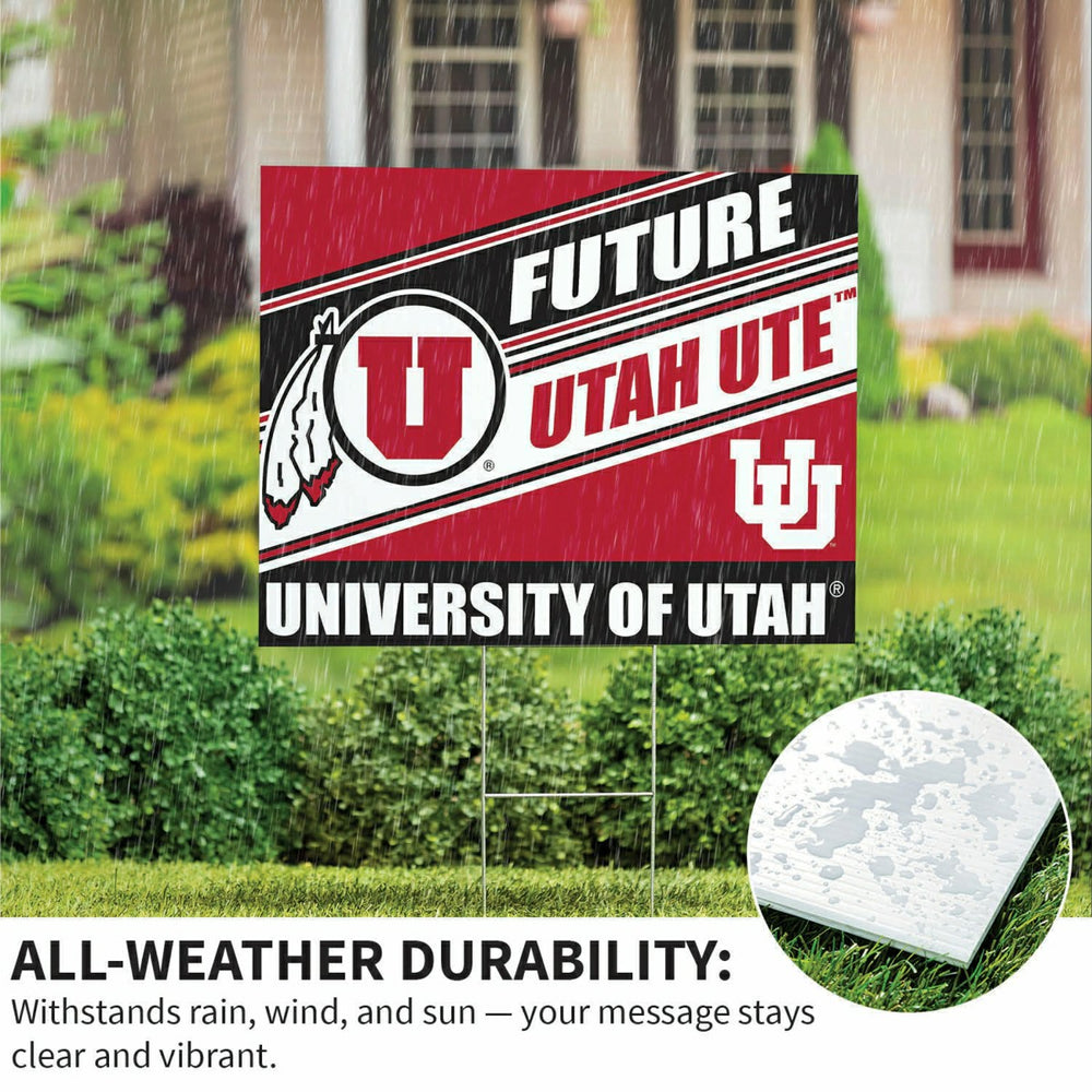 University of Utah Coroplast Yard Sign, Future Student - Collegiate Home