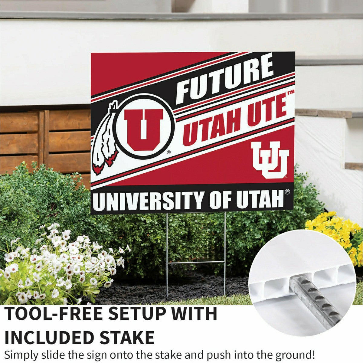 University of Utah Coroplast Yard Sign, Future Student - Collegiate Home