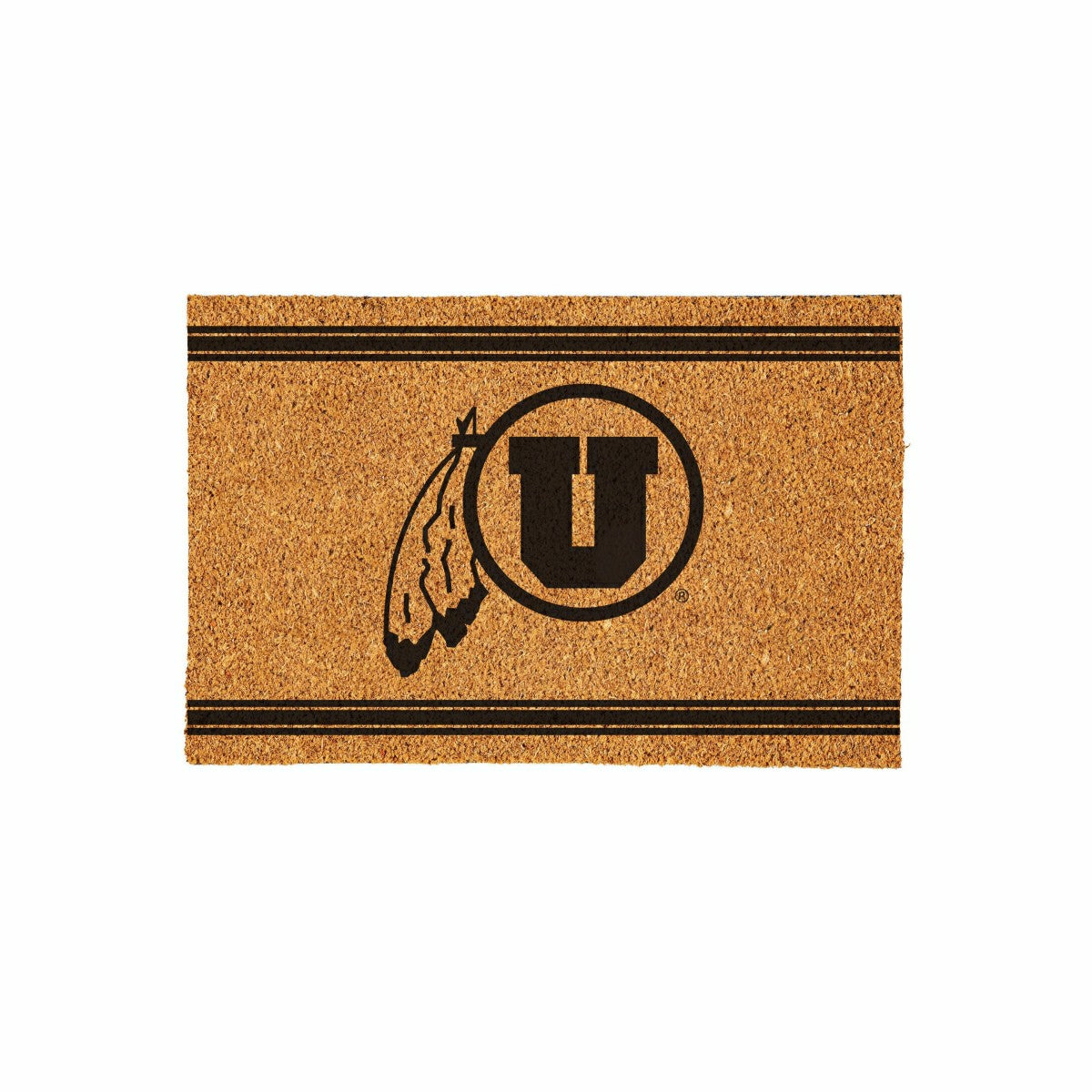 University of Utah Large One Color Coir Mat, 36"x24" - Collegiate