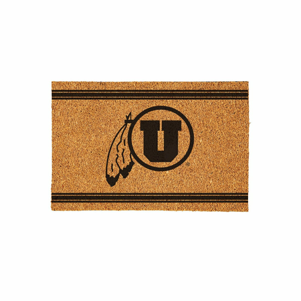 University of Utah Large One Color Coir Mat, 36"x24" - Collegiate