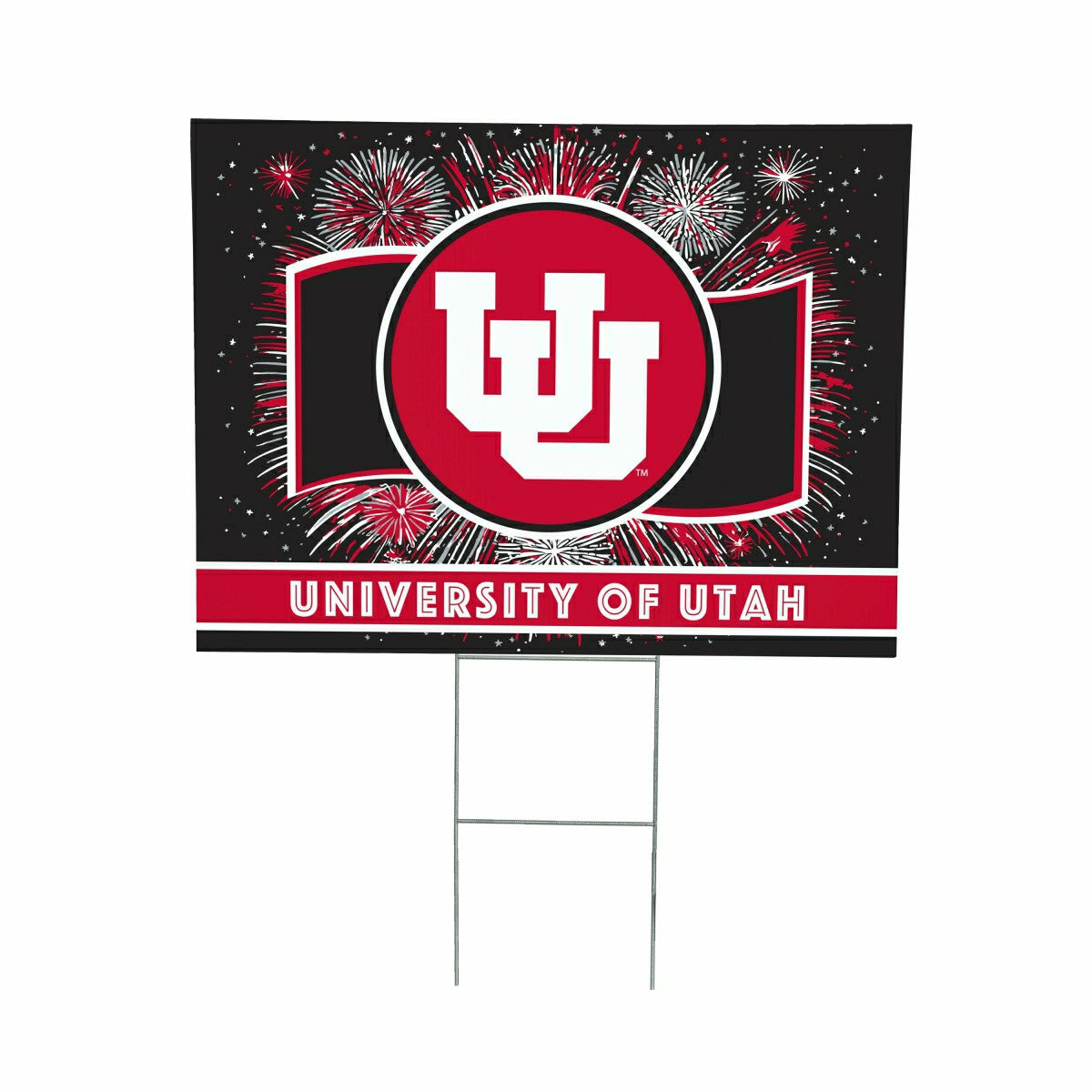 University of Utah Yard Sign, Patriotic - Collegiate Home