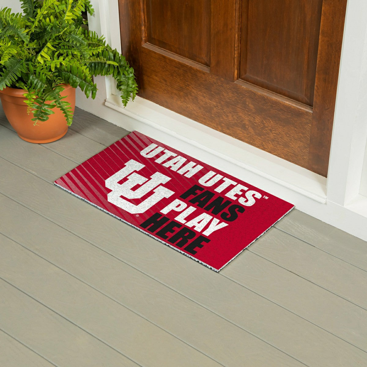 University of Utah Fan Mat, 28"x16" - Collegiate