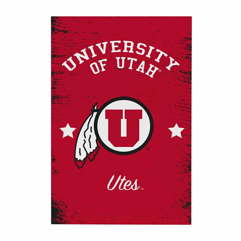 University of Utah Wood Wall Sign, 16x24 - Collegiate Home