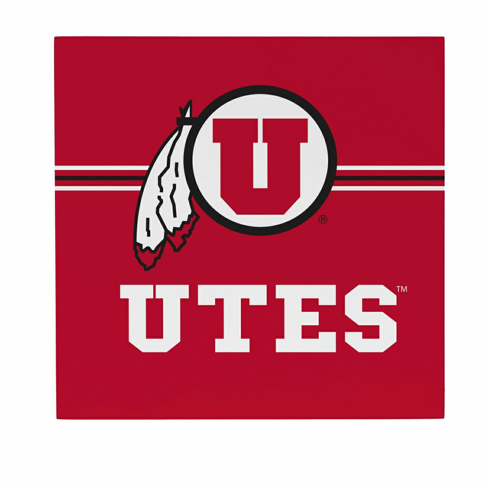 University of Utah Wood Wall Sign, 12x12 - Collegiate Home