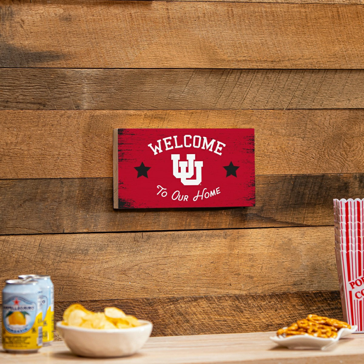 University of Utah Wood Wall Sign, 6x11 - Collegiate Home