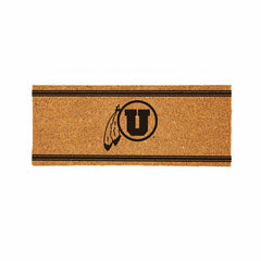 University of Utah Extra Large One Color Coir Mat, 60"x24" - Collegiate