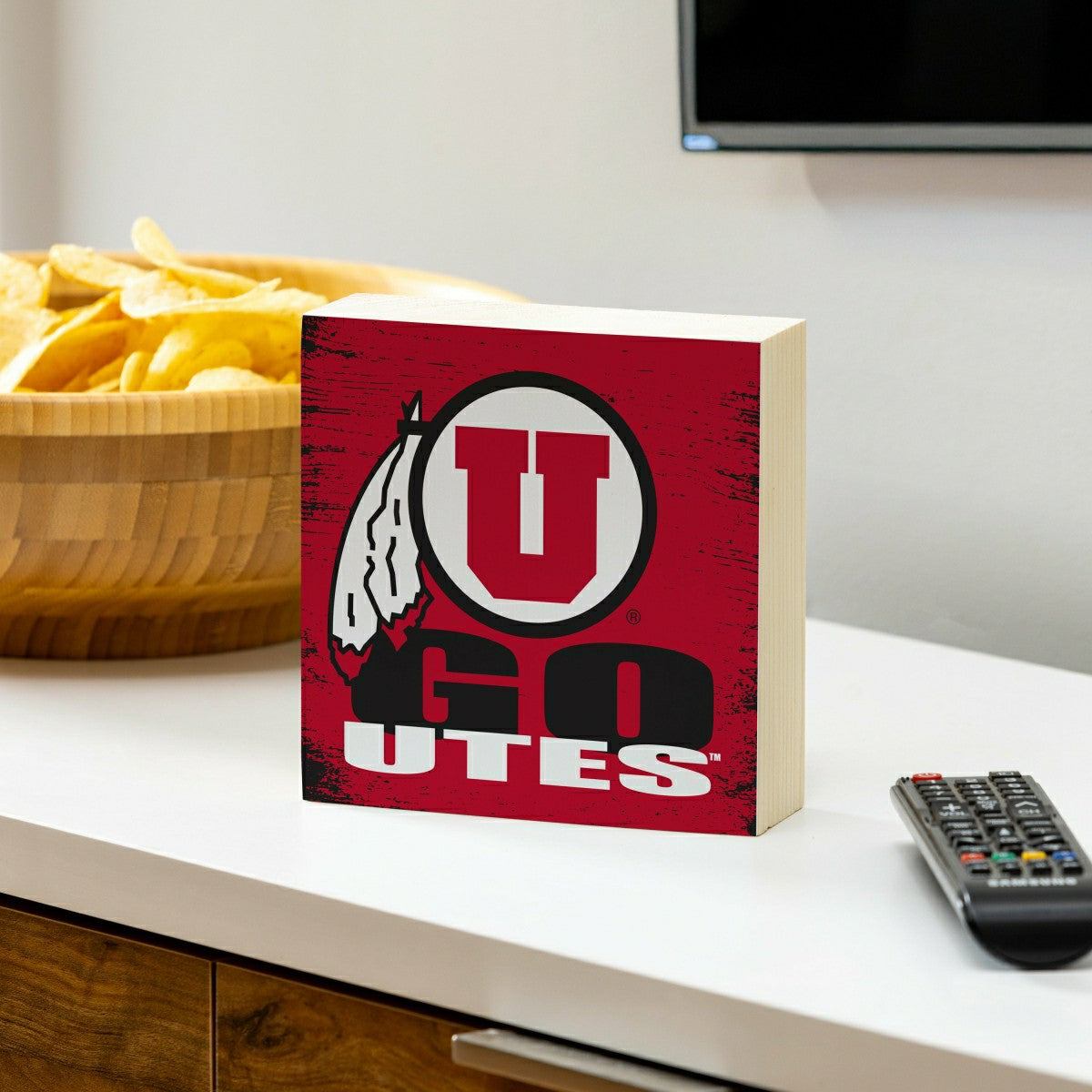 University of Utah Plock, Down Home Fans, 6x6 - Collegiate Home