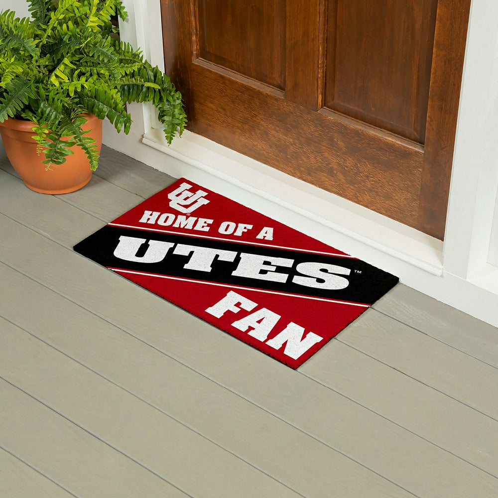 University of Utah, PVC Mat COLOR, Home of a Fan - Collegiate