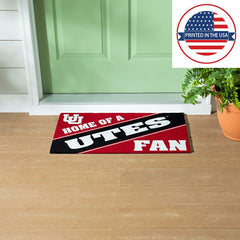 University of Utah, PVC Mat COLOR, Home of a Fan - Collegiate