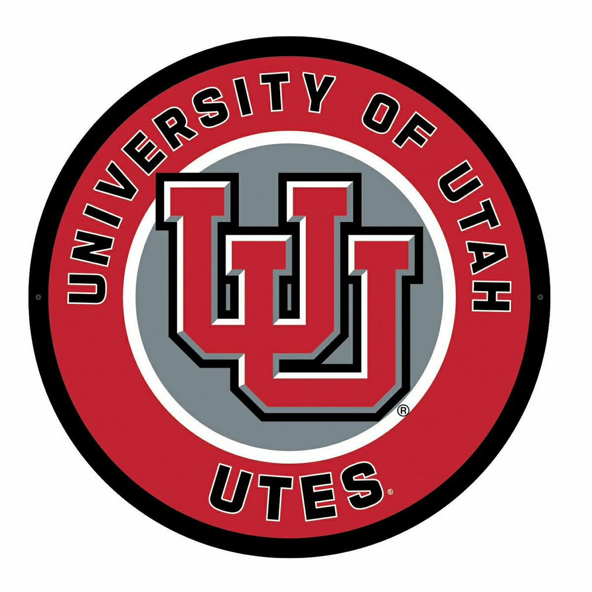 LED Wall Decor, Round, University of Utah - Collegiate Home
