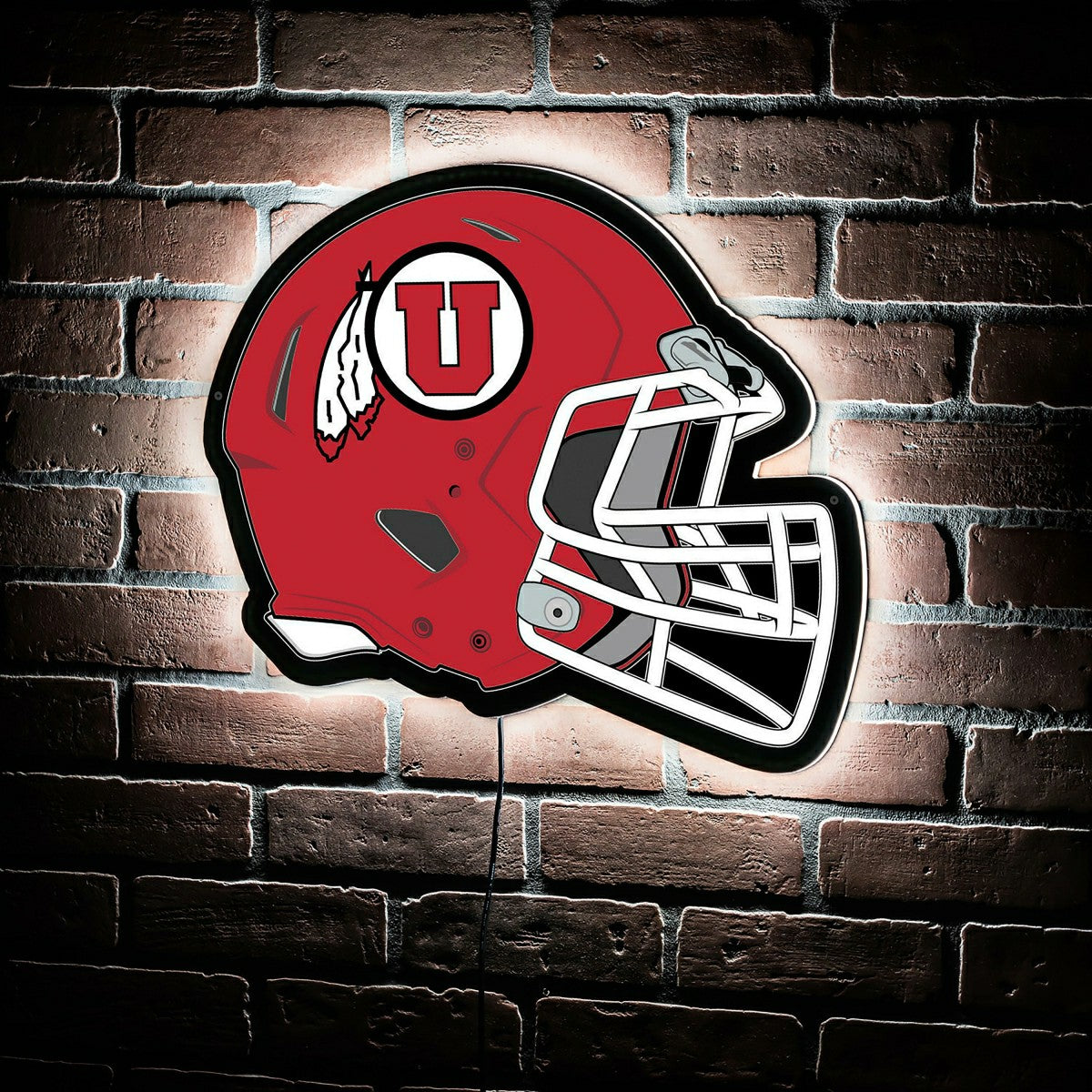 LED Wall Decor, Helmet, University of Utah - Collegiate Home