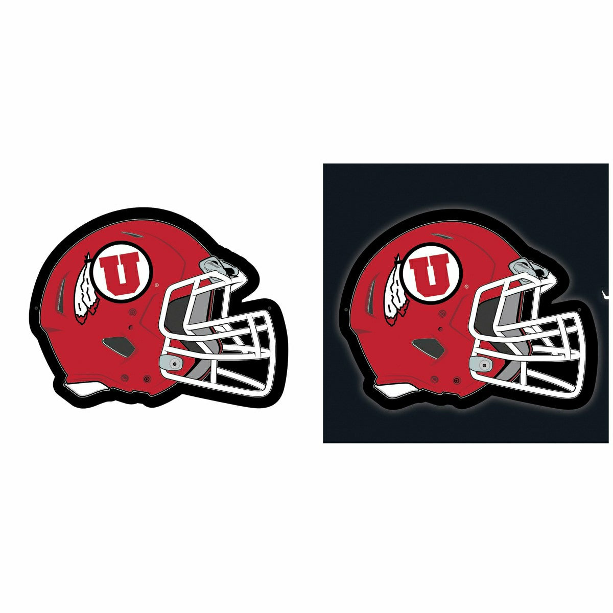 LED Wall Decor, Helmet, University of Utah - Collegiate Home
